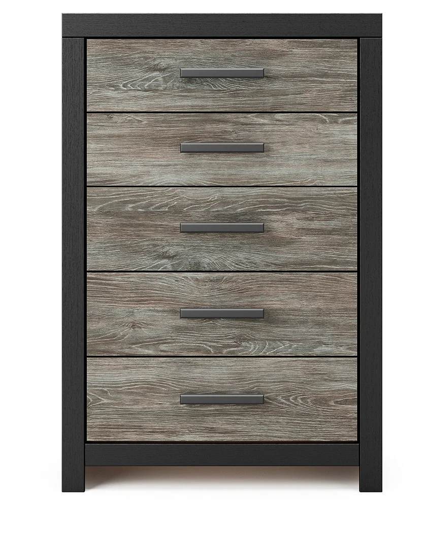 Broachmyn Black/Gray Chest of Drawers