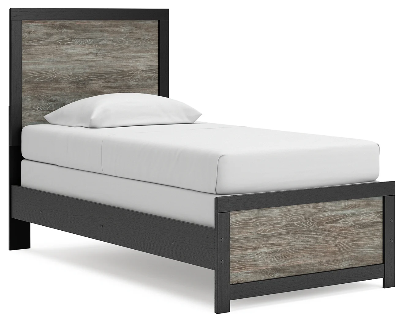 Broachmyn Black/Gray Twin Panel Bed - Image 2
