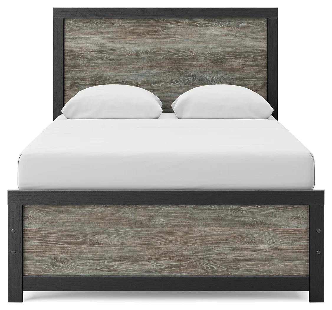 Broachmyn Black/Gray Full Panel Bed - Image 3