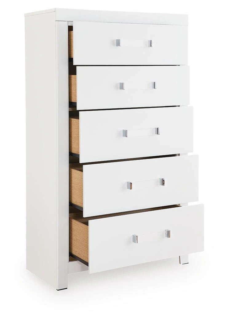 Maeling White Chest of Drawers - Image 3