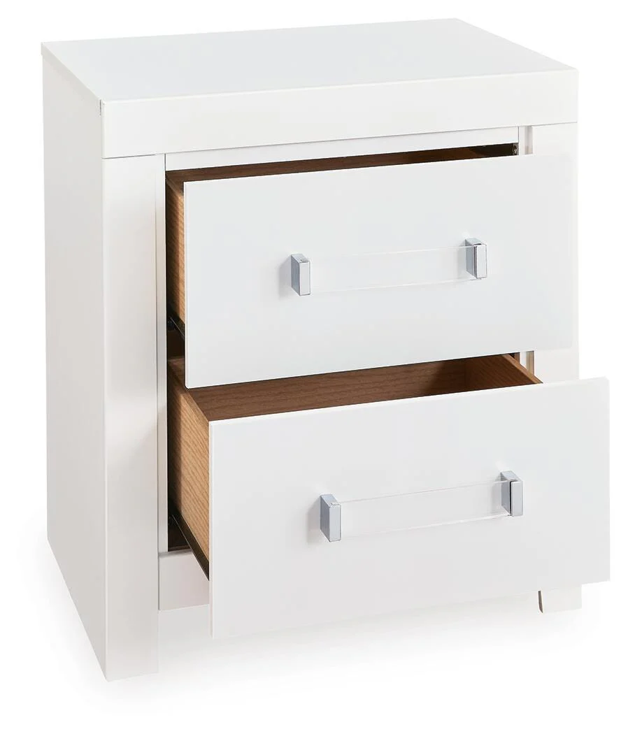 Maeling White Nightstand - Image 3