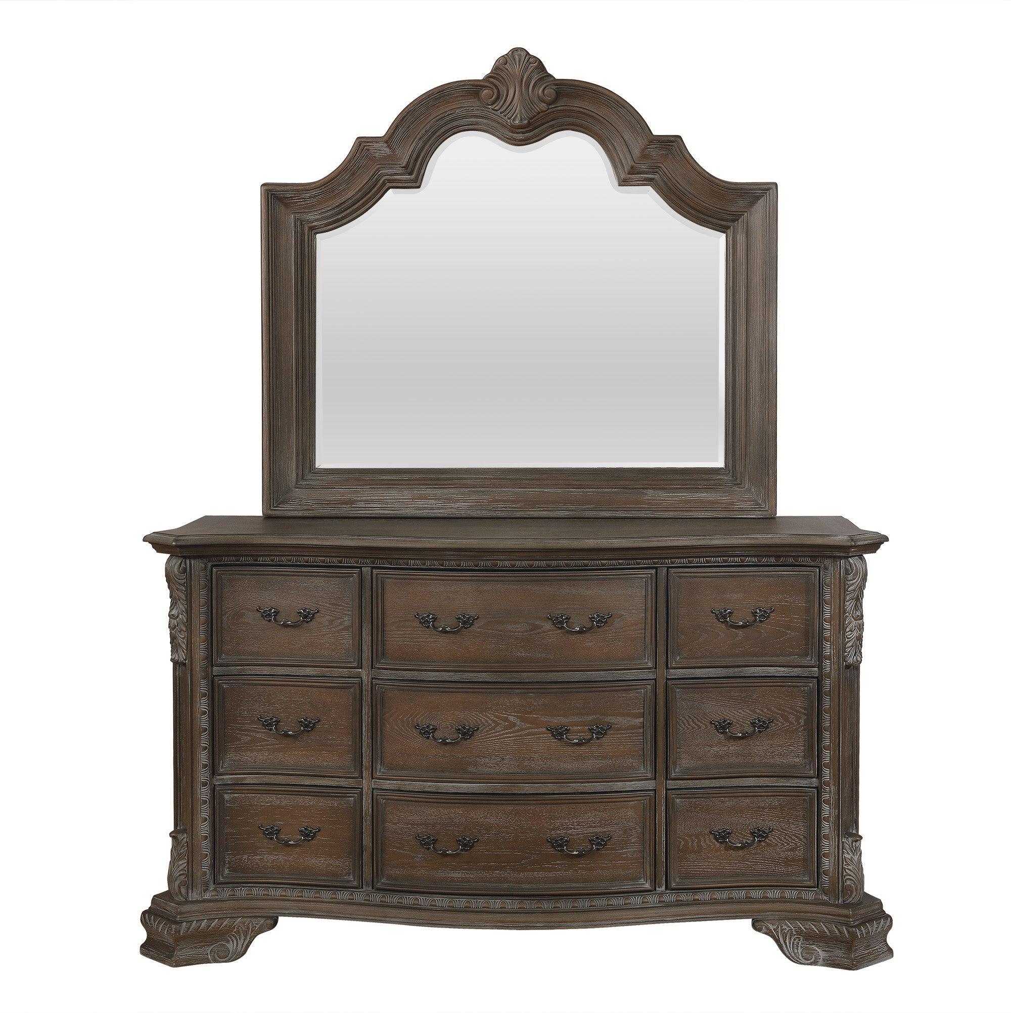 Sheffield Dresser Antique Gray Nickel Plated Drawer - Image 3