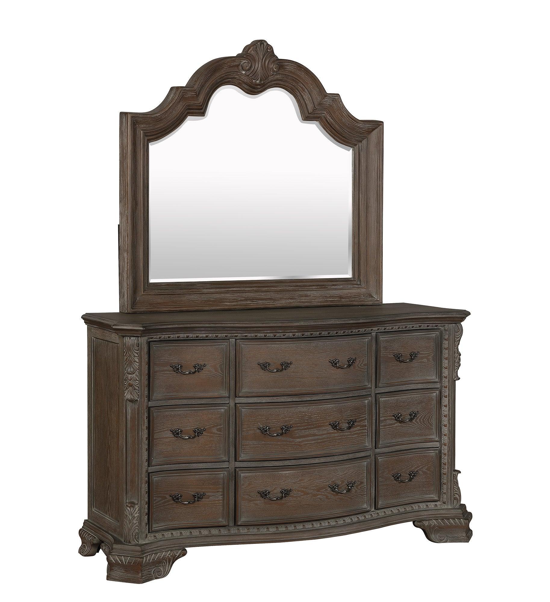 Sheffield Dresser Antique Gray Nickel Plated Drawer - Image 1