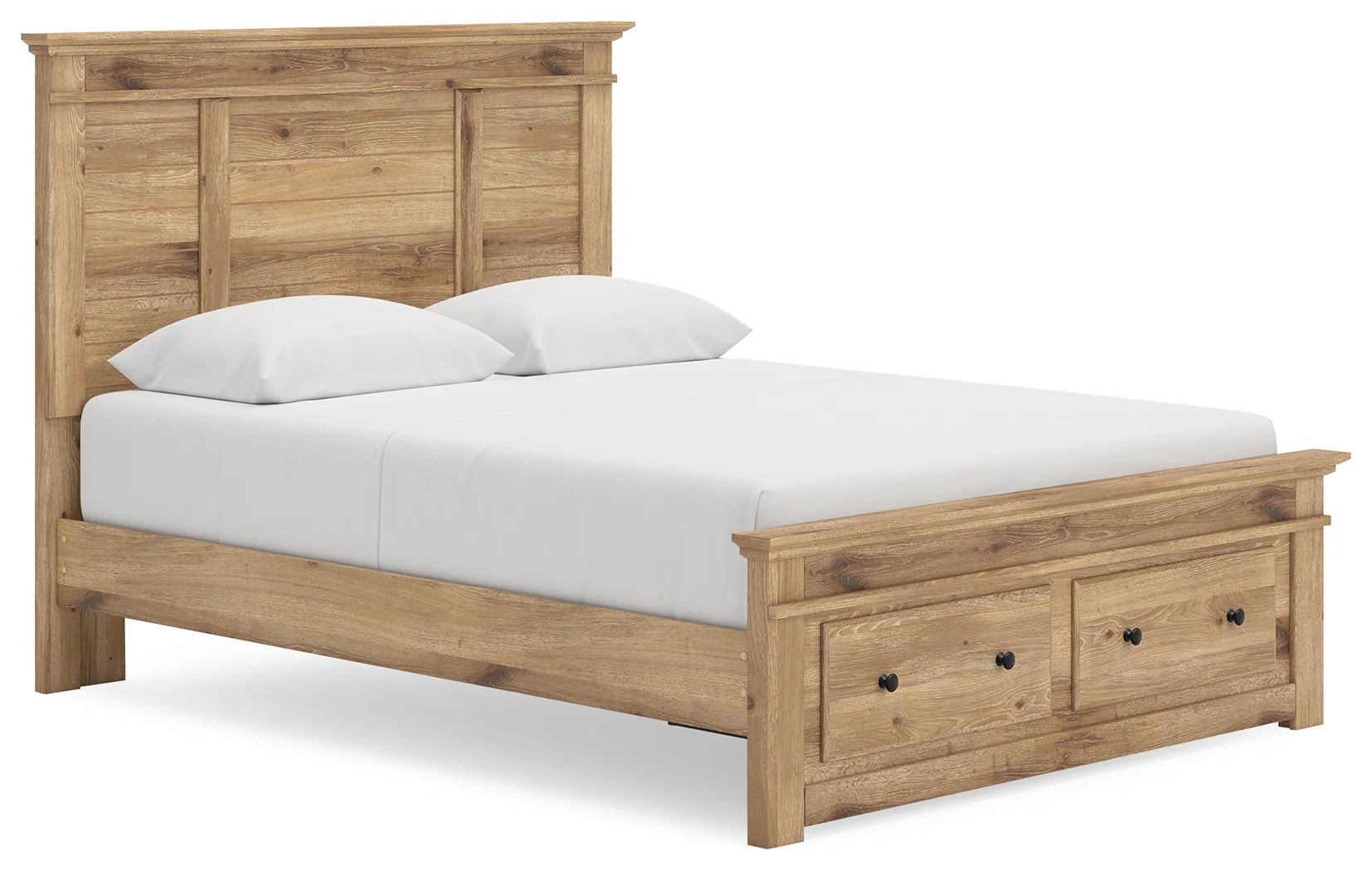 Makidern Tan Queen Panel Storage Bed - Image 1