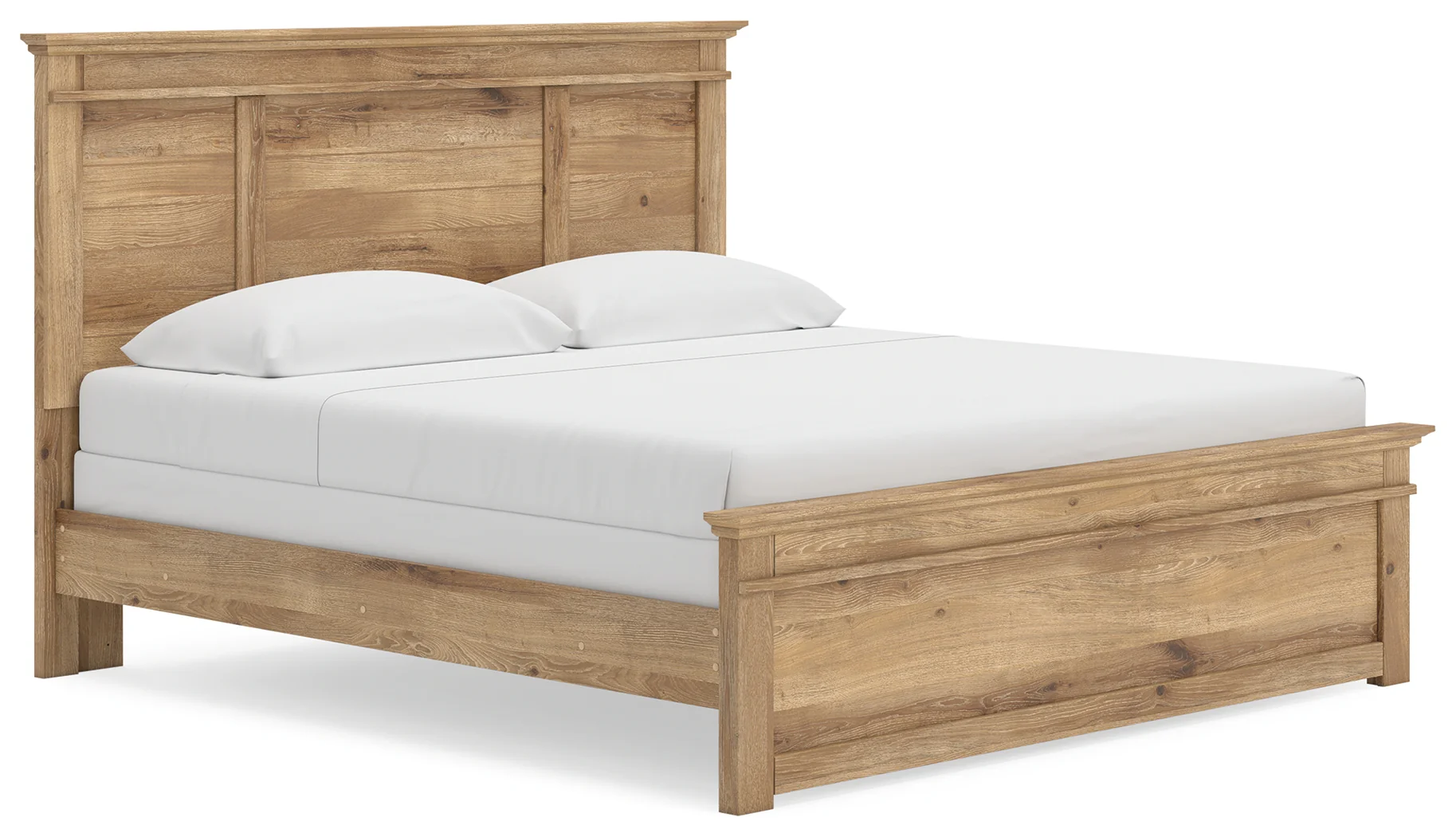 Makidern Tan King Panel Bed - Image 2