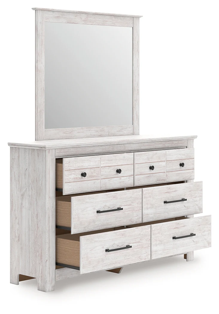 Makidern Whitewash Dresser and Mirror - Image 3