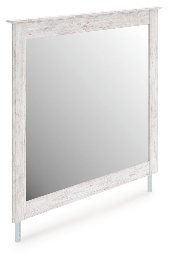 Makidern Whitewash Bedroom Mirror - Image 2