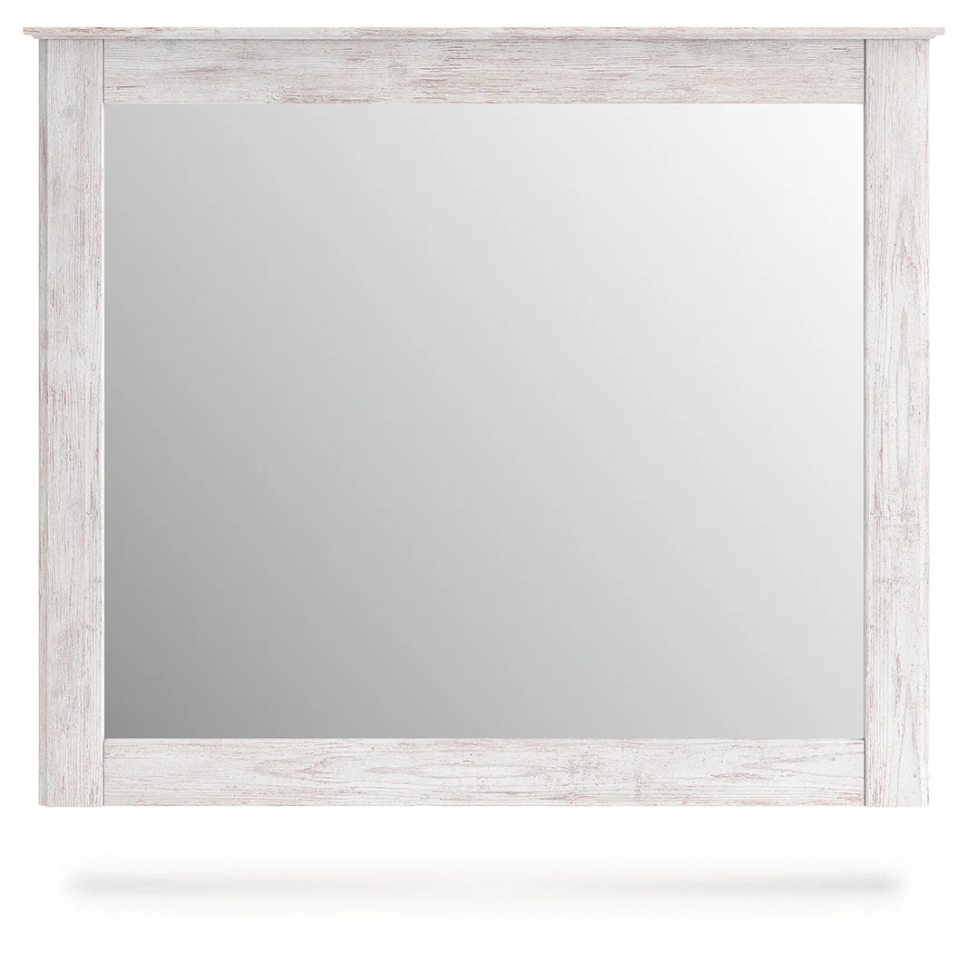 Makidern Whitewash Bedroom Mirror - Image 3