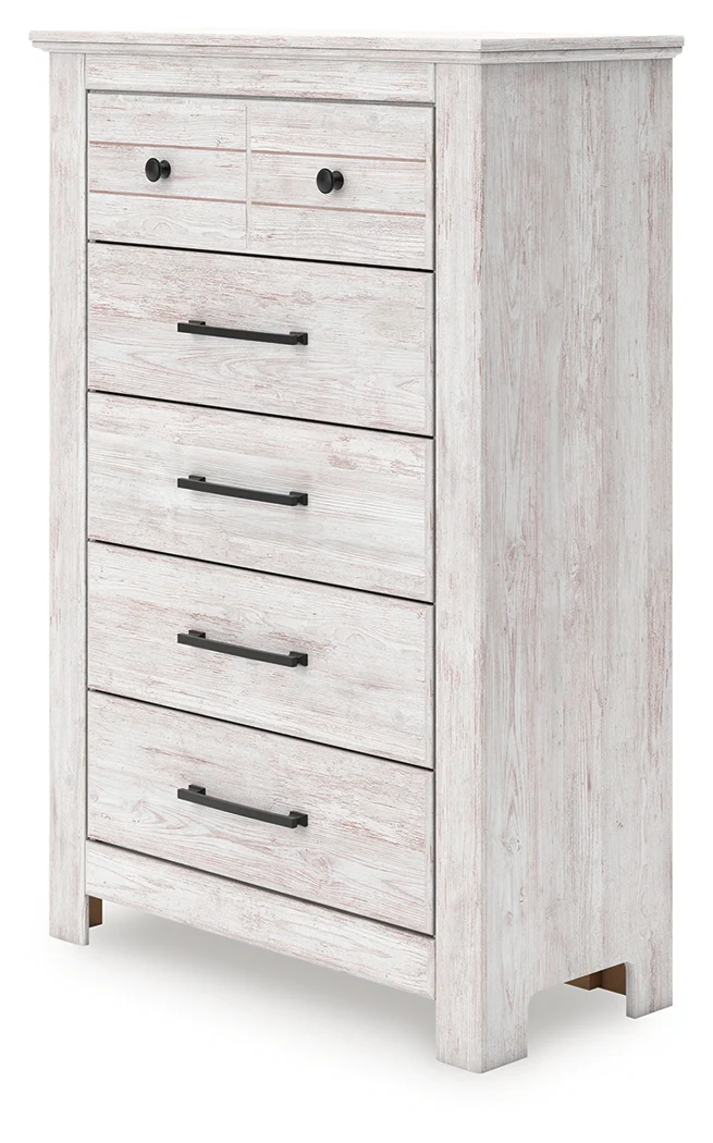 Makidern Whitewash Chest of Drawers - Image 2