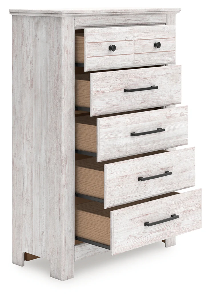 Makidern Whitewash Chest of Drawers - Image 3