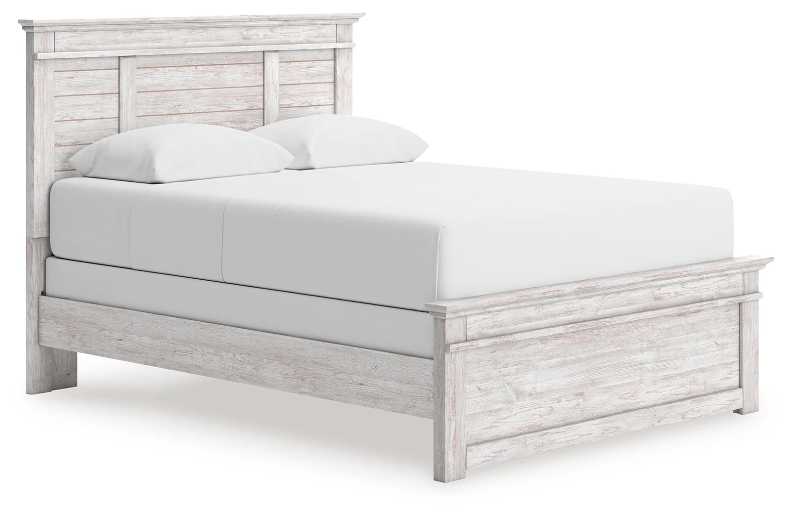 Makidern Whitewash Queen Panel Bed - Image 2