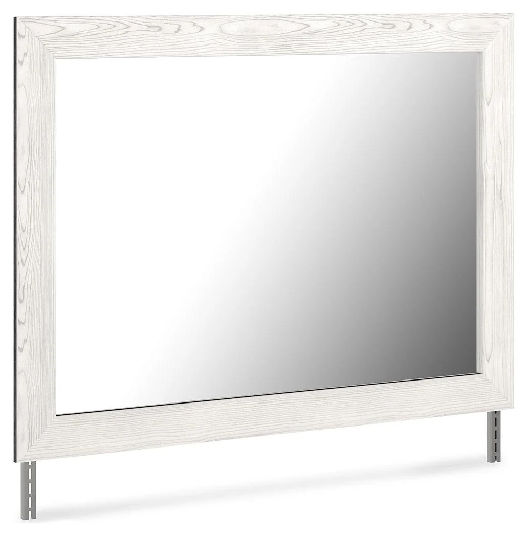 Gerridan White Gray Bedroom Mirror - Image 2
