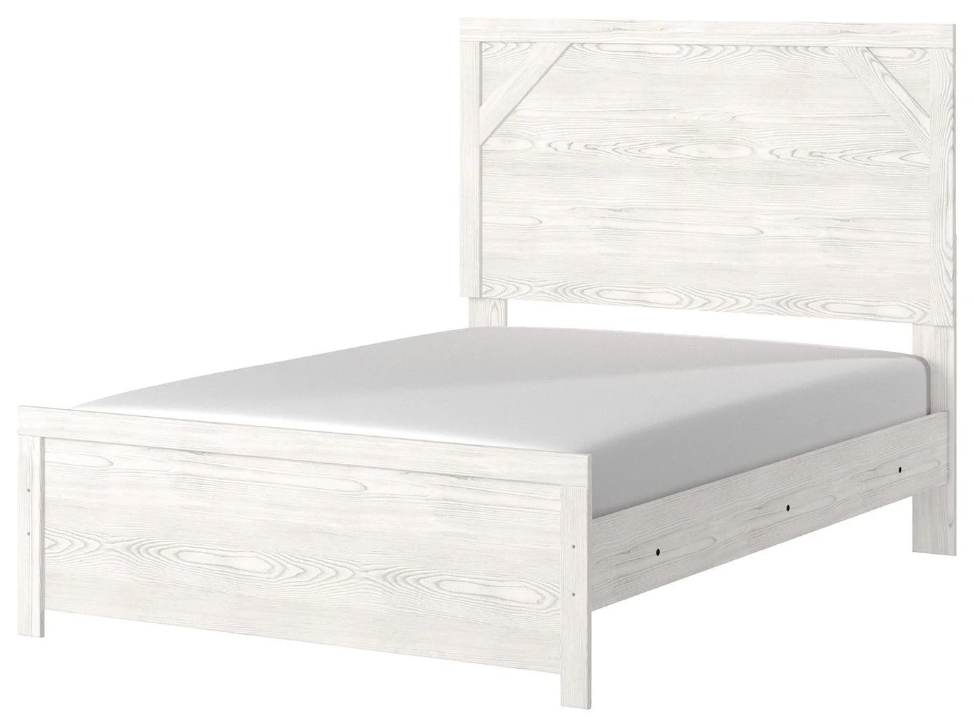 Gerridan White Gray Full Panel Bed - Image 1