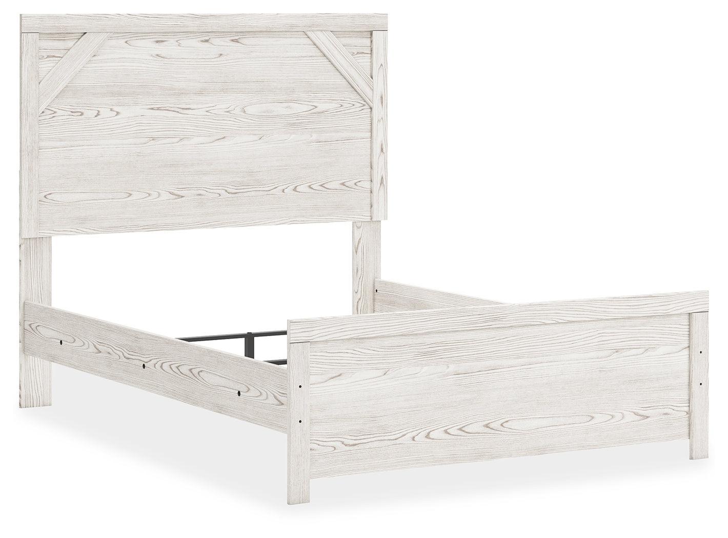 Gerridan White Gray Full Panel Bed - Image 3