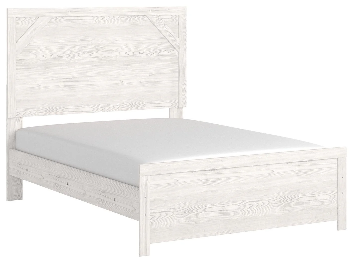 Gerridan White Gray Full Panel Bed - Image 2