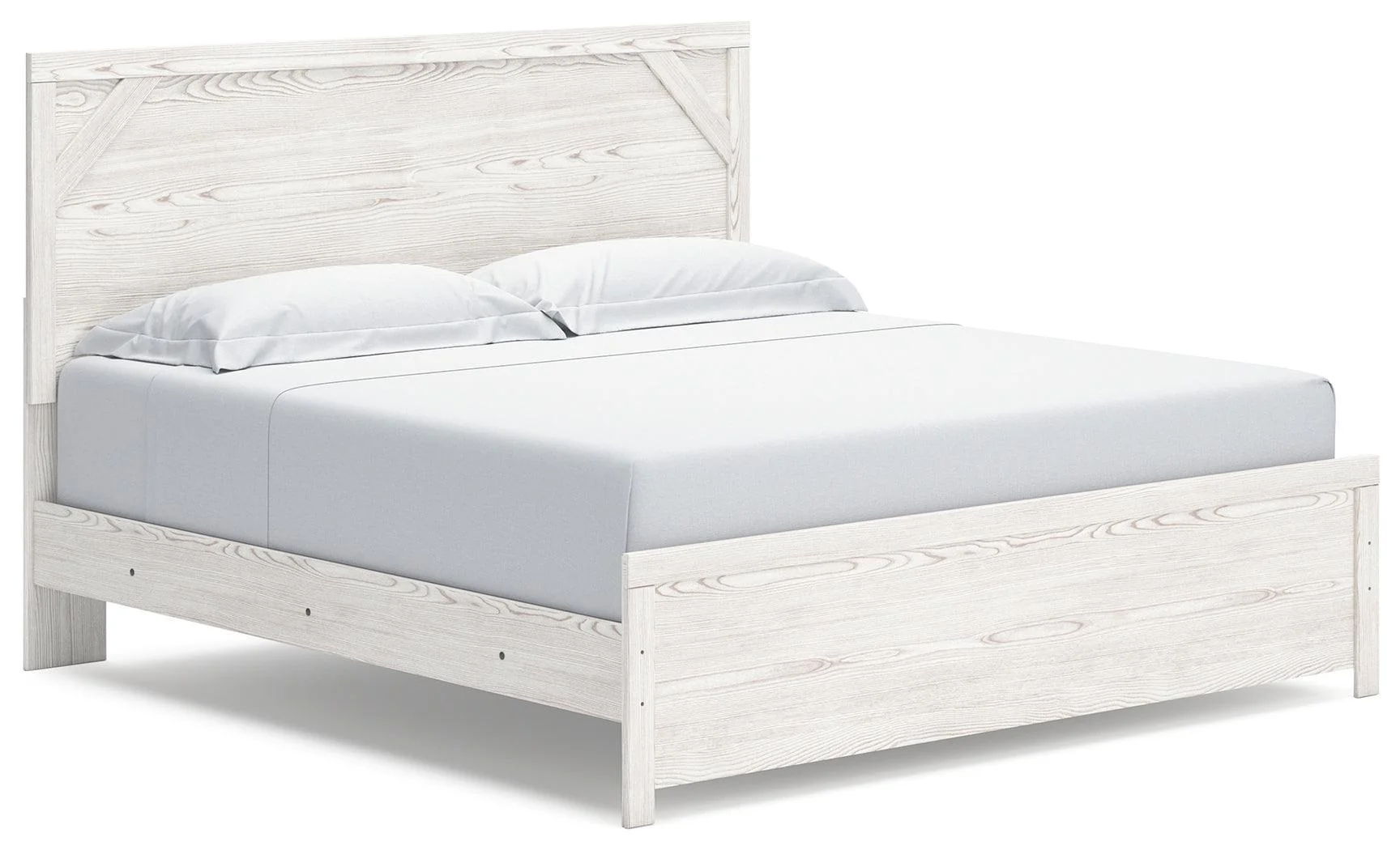 Gerridan White Gray King Panel Bed - Image 2