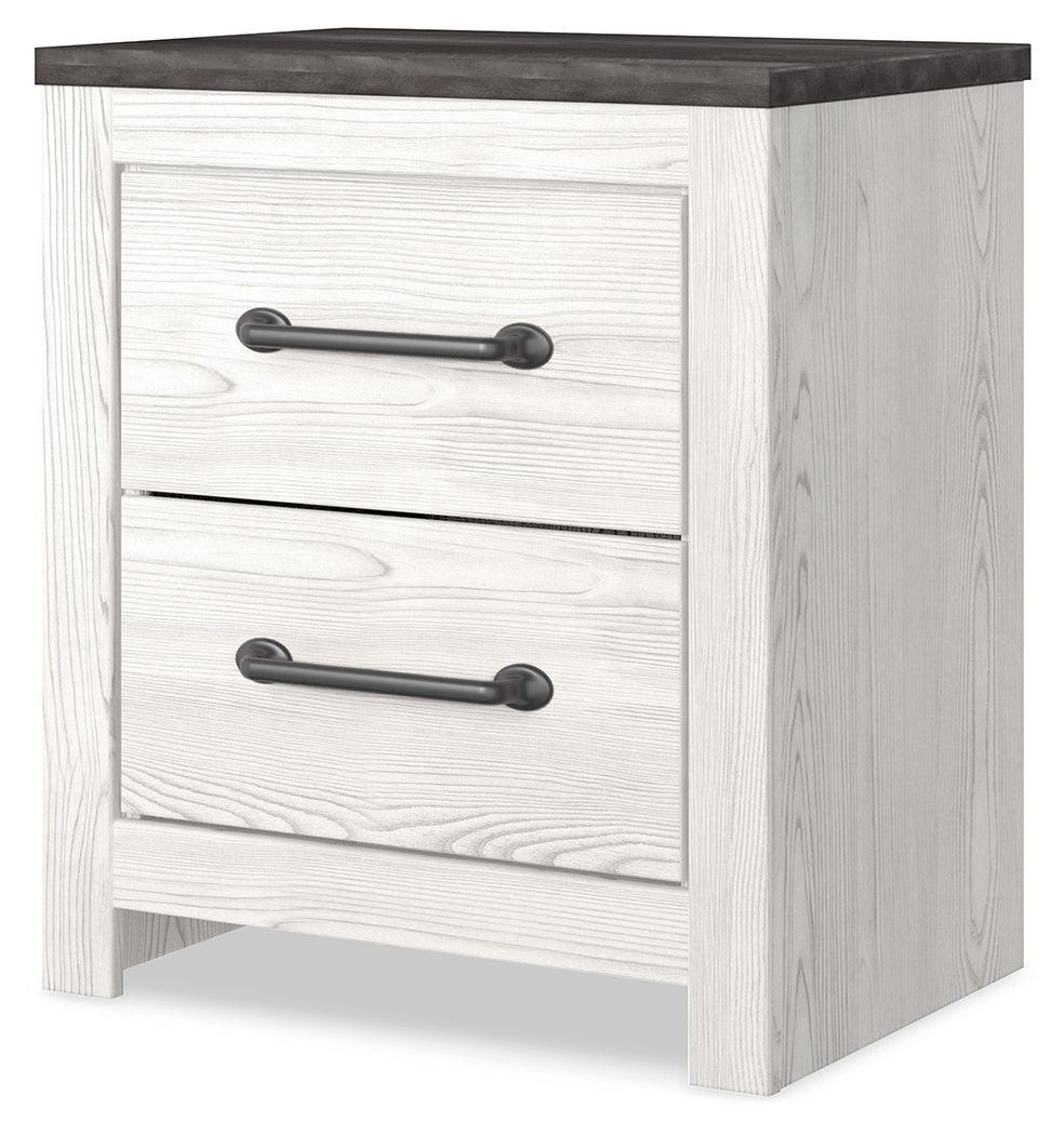 Gerridan White Gray Nightstand - Image 1