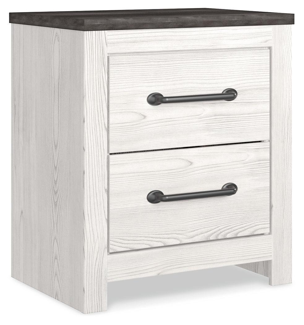 Gerridan White Gray Nightstand - Image 2