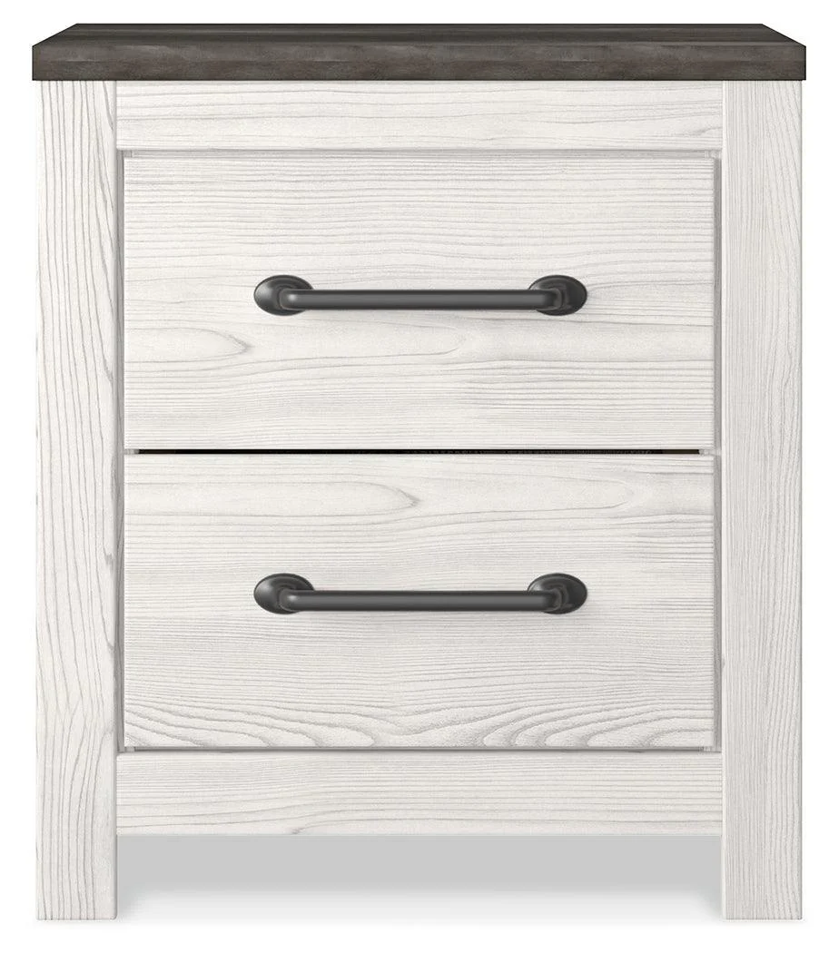 Gerridan White Gray Nightstand - Image 3