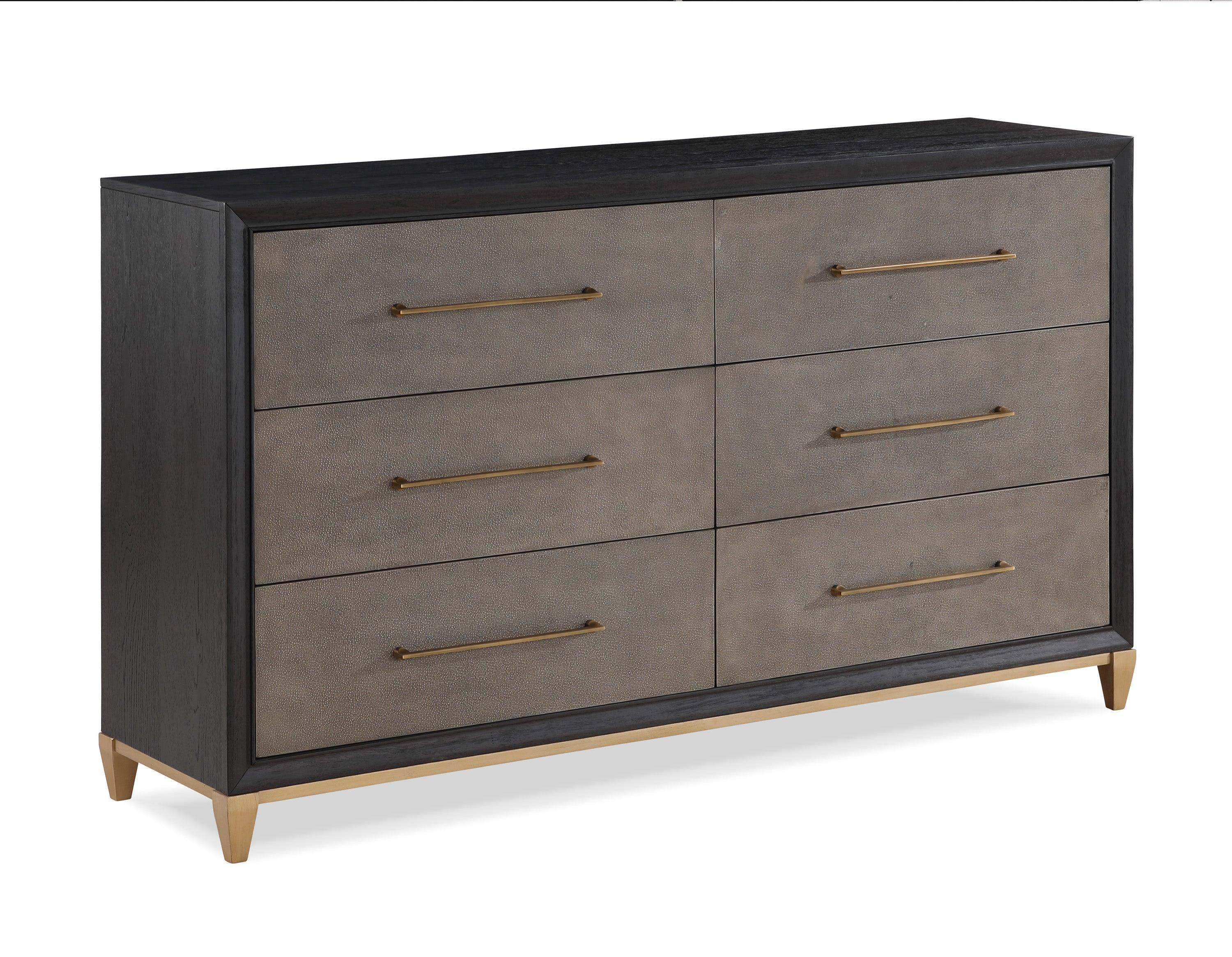 Payson Gray Brown 2 Drawers Nightstand - Image 3