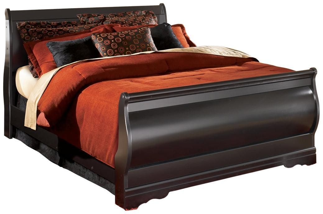 Huey Vineyard Black Queen Sleigh Bed - Image 1