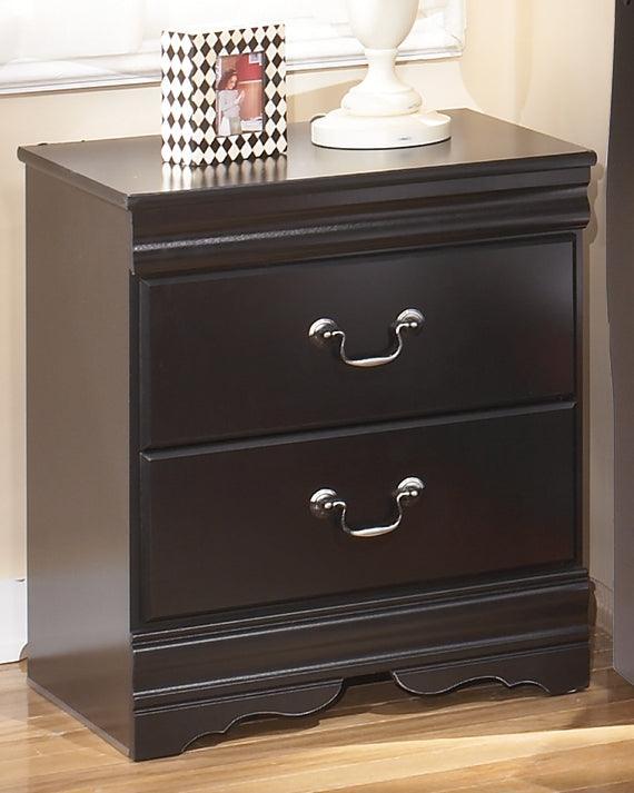Huey Vineyard Black Nightstand - Image 1