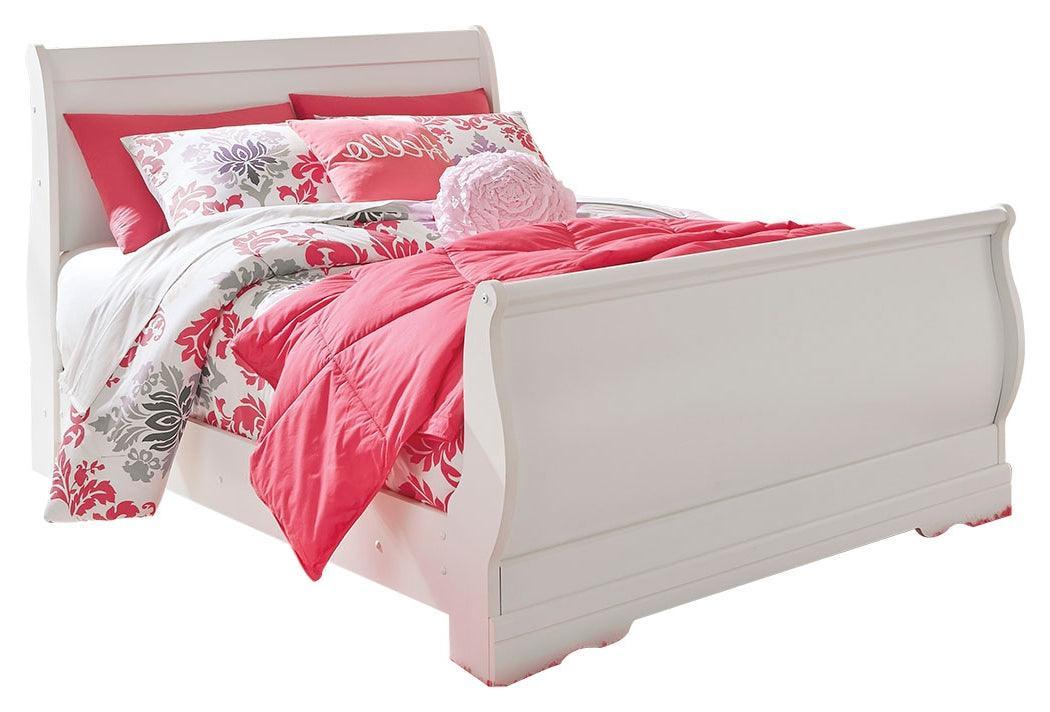 Anarasia White Full Sleigh Bed - Image 2