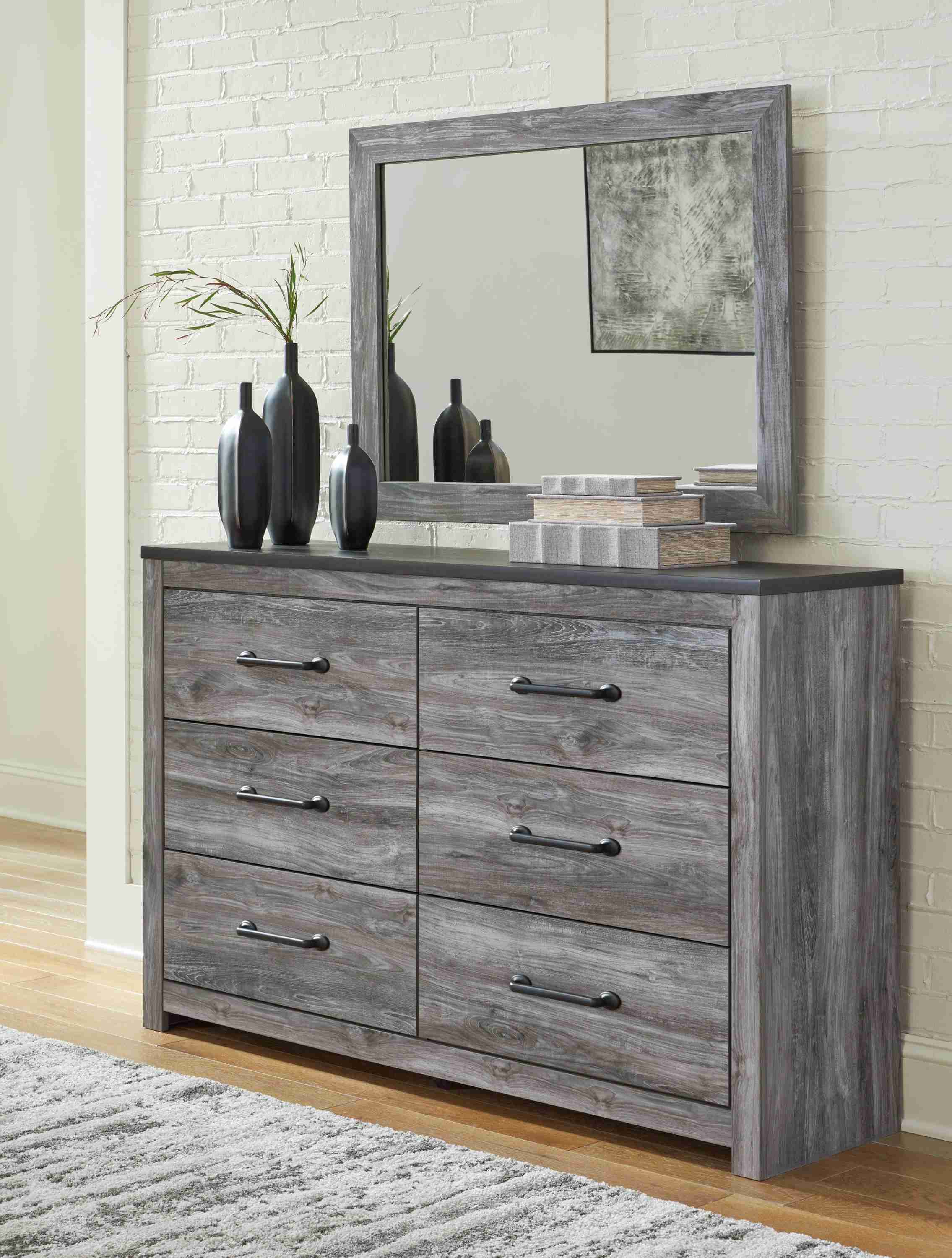Bronyan Dark Gray Dresser And Mirror - Image 3