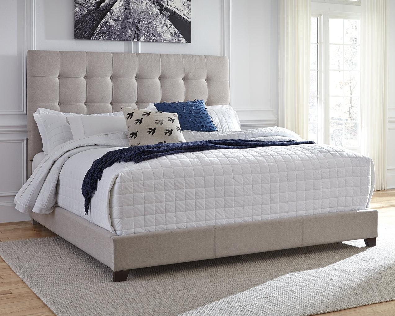 Dolante Beige Queen Upholstered Bed - Image 1