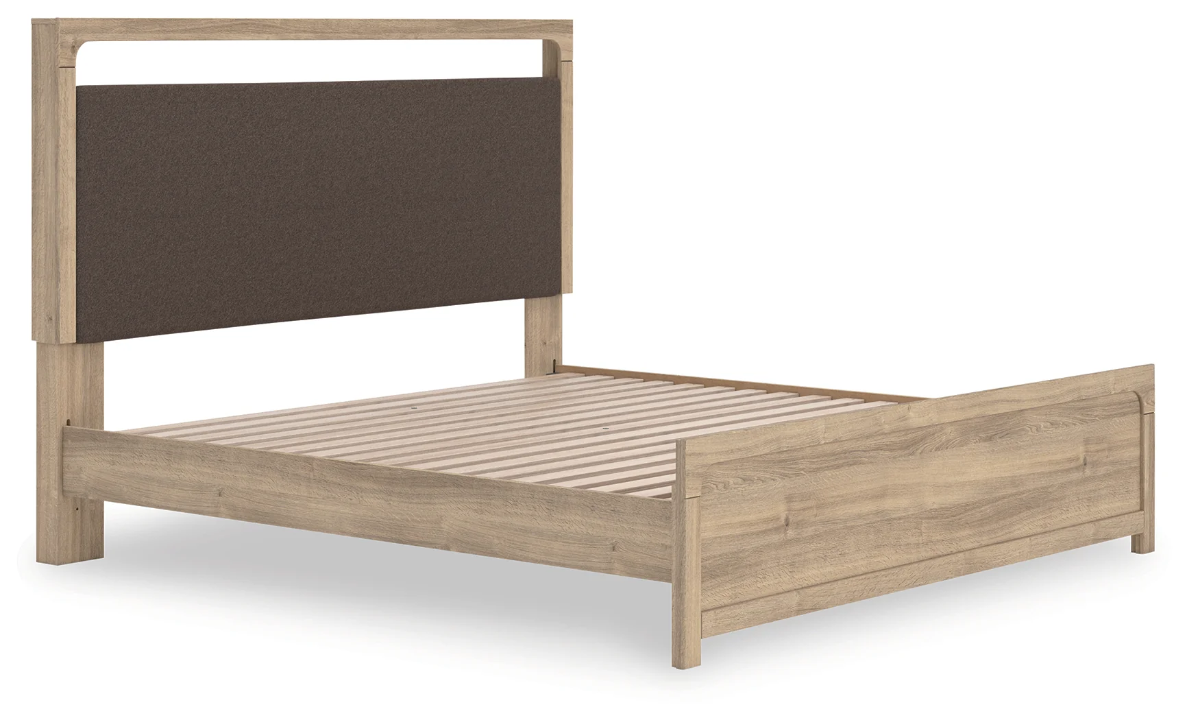 Kinlanni Tan King Upholstered Platform Bed - Image 3