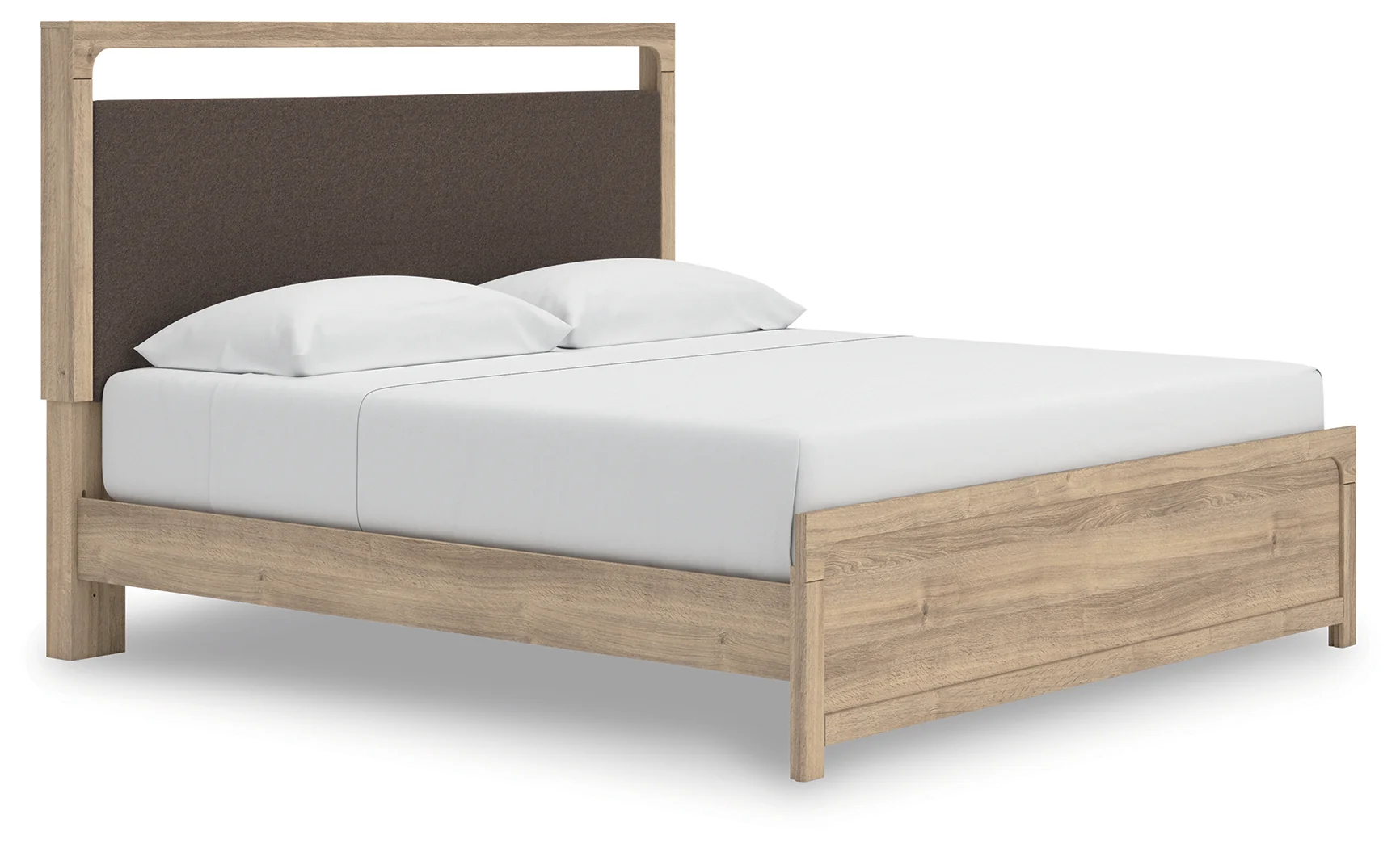 Kinlanni Tan King Upholstered Platform Bed - Image 2