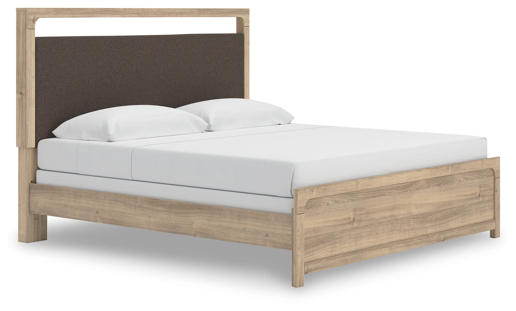 Kinlanni Tan King Upholstered Panel Bed - Image 2