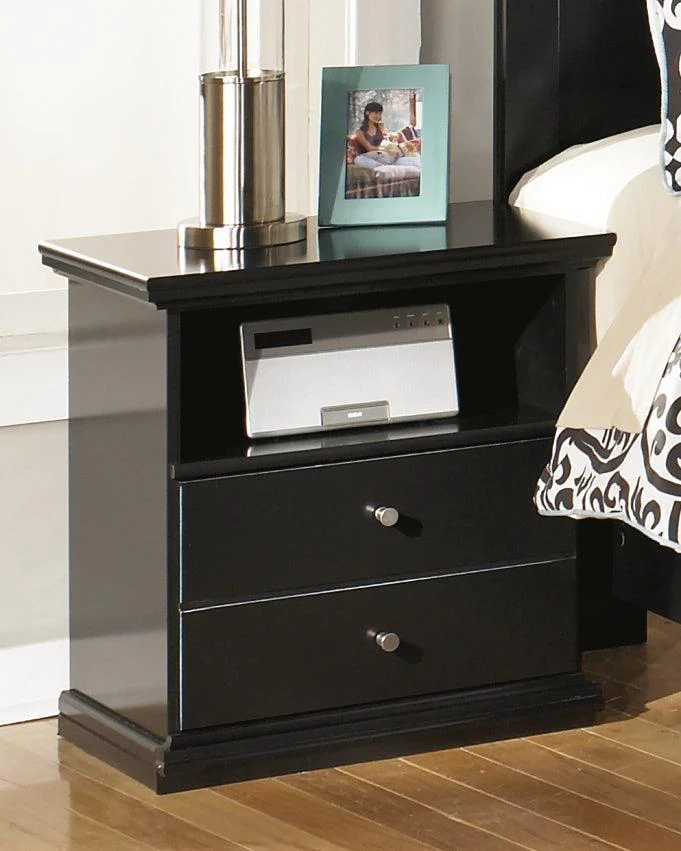 Maribel Black Nightstand - Image 1