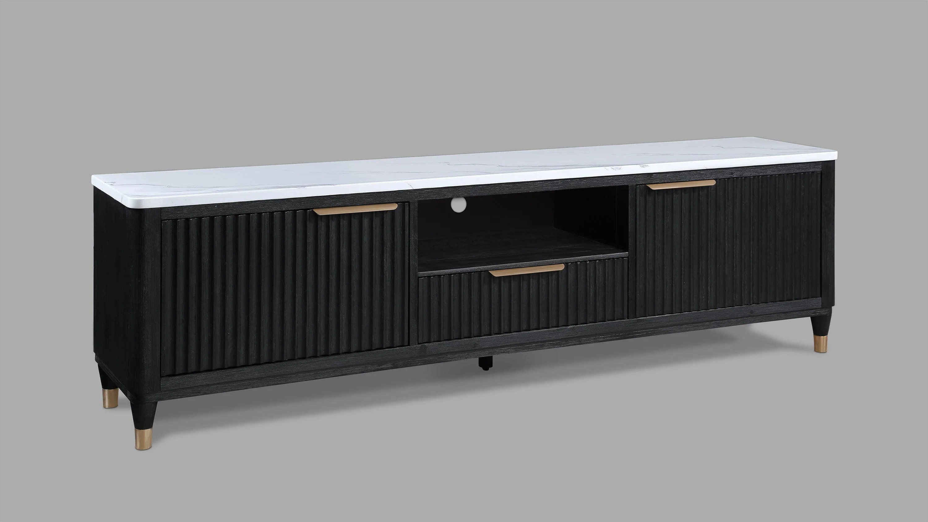 Kara Black TV Stand - Image 2