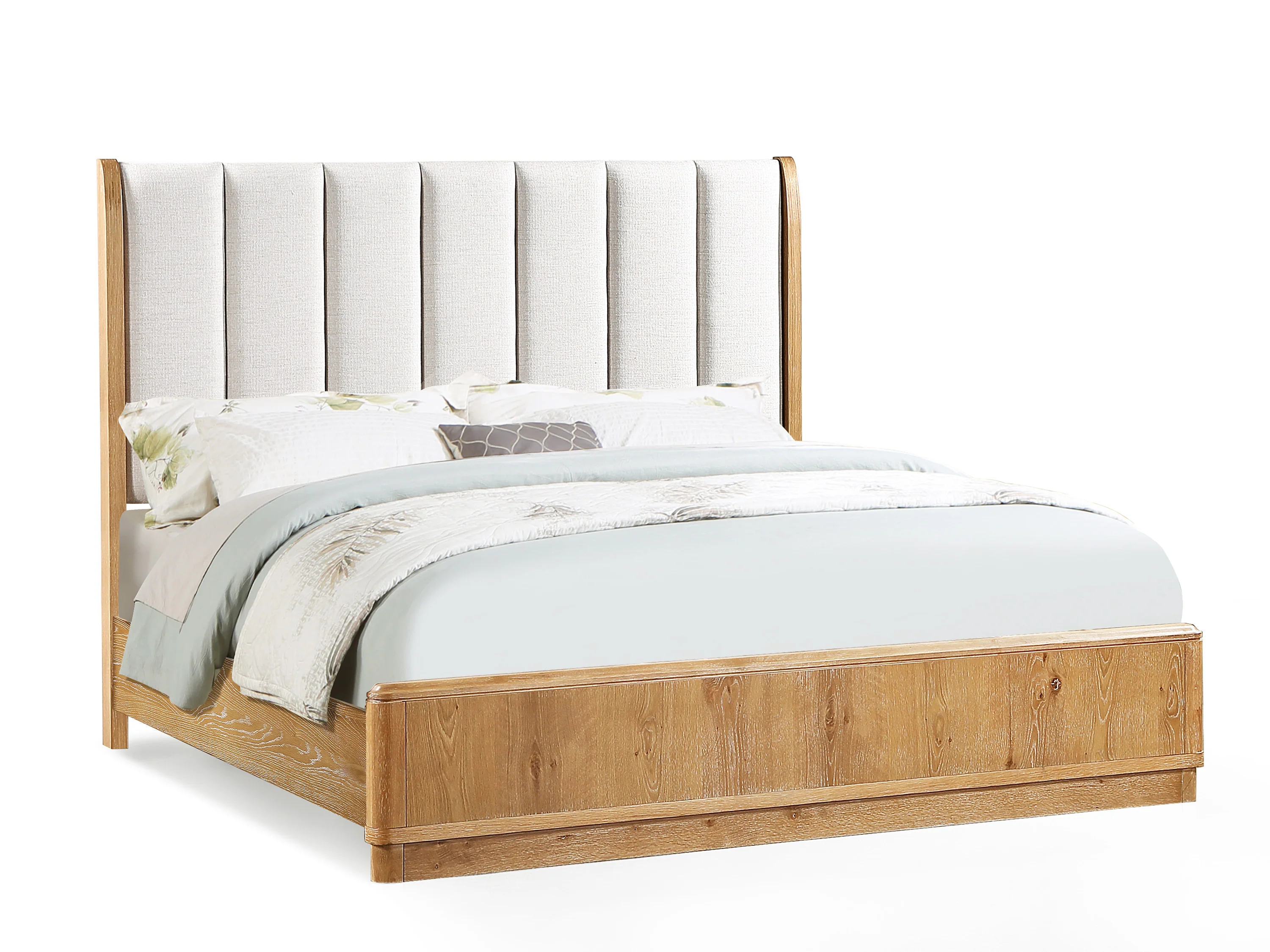 Westcott Natural Upholstered Panel Bedroom Set - Image 3