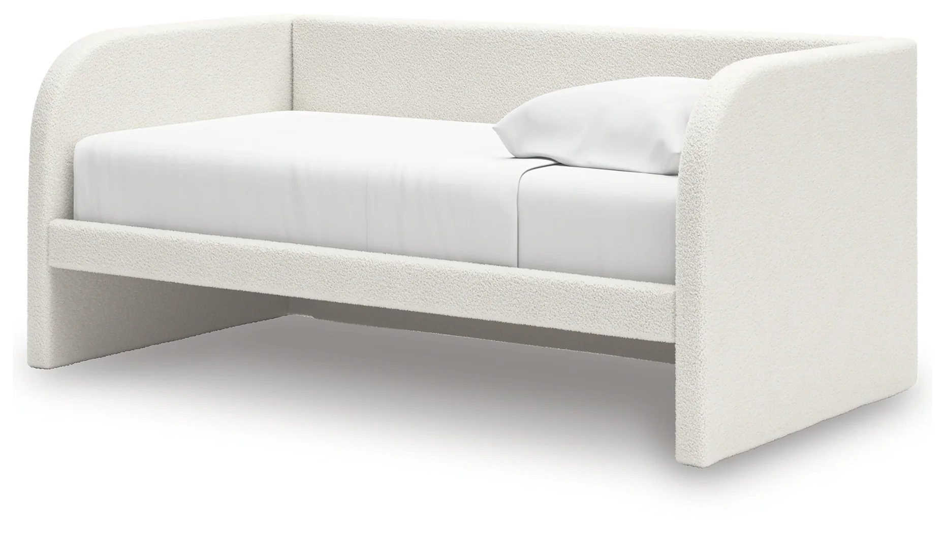 Arloster Tan/White Twin Upholstered Day Bed - Image 3