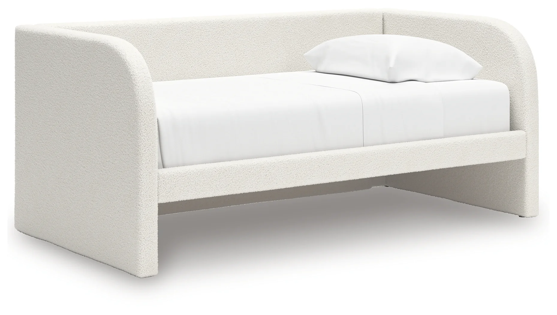 Arloster Tan/White Twin Upholstered Day Bed - Image 2