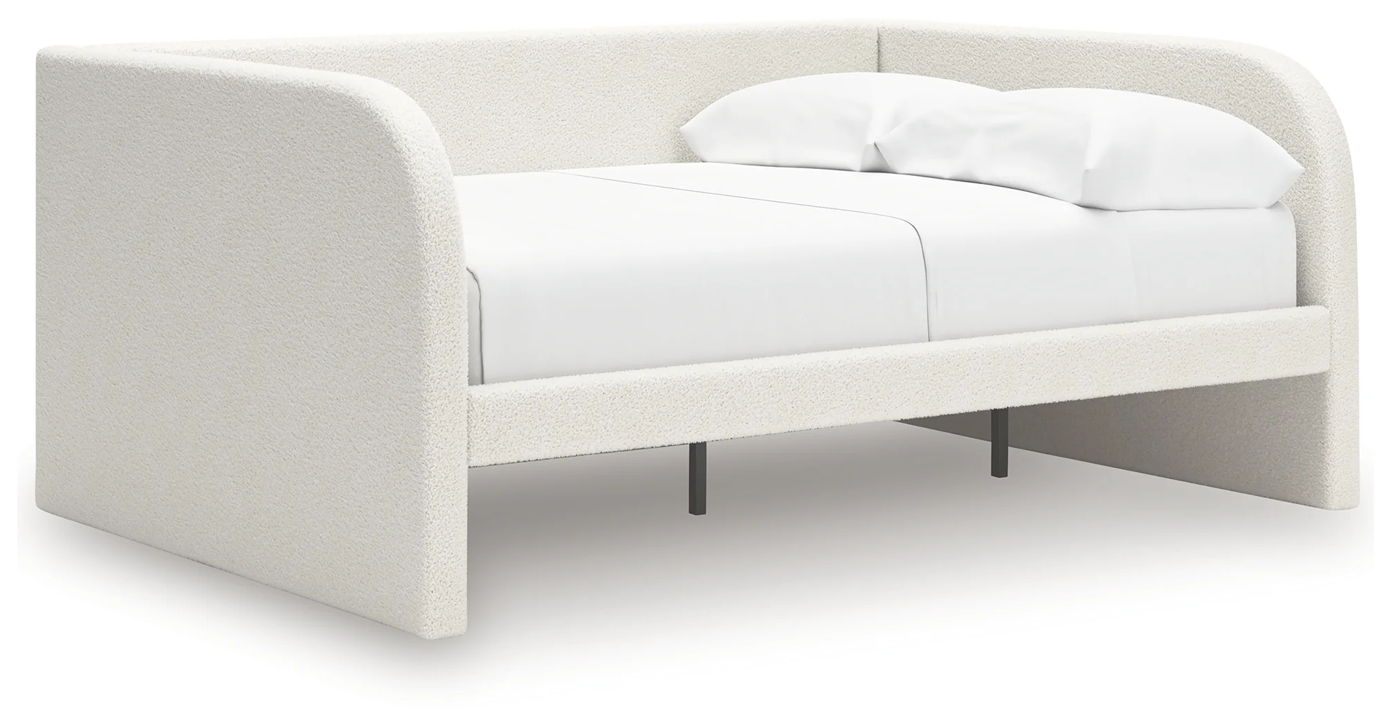 Arloster Tan/White Full Upholstered Day Bed - Image 2