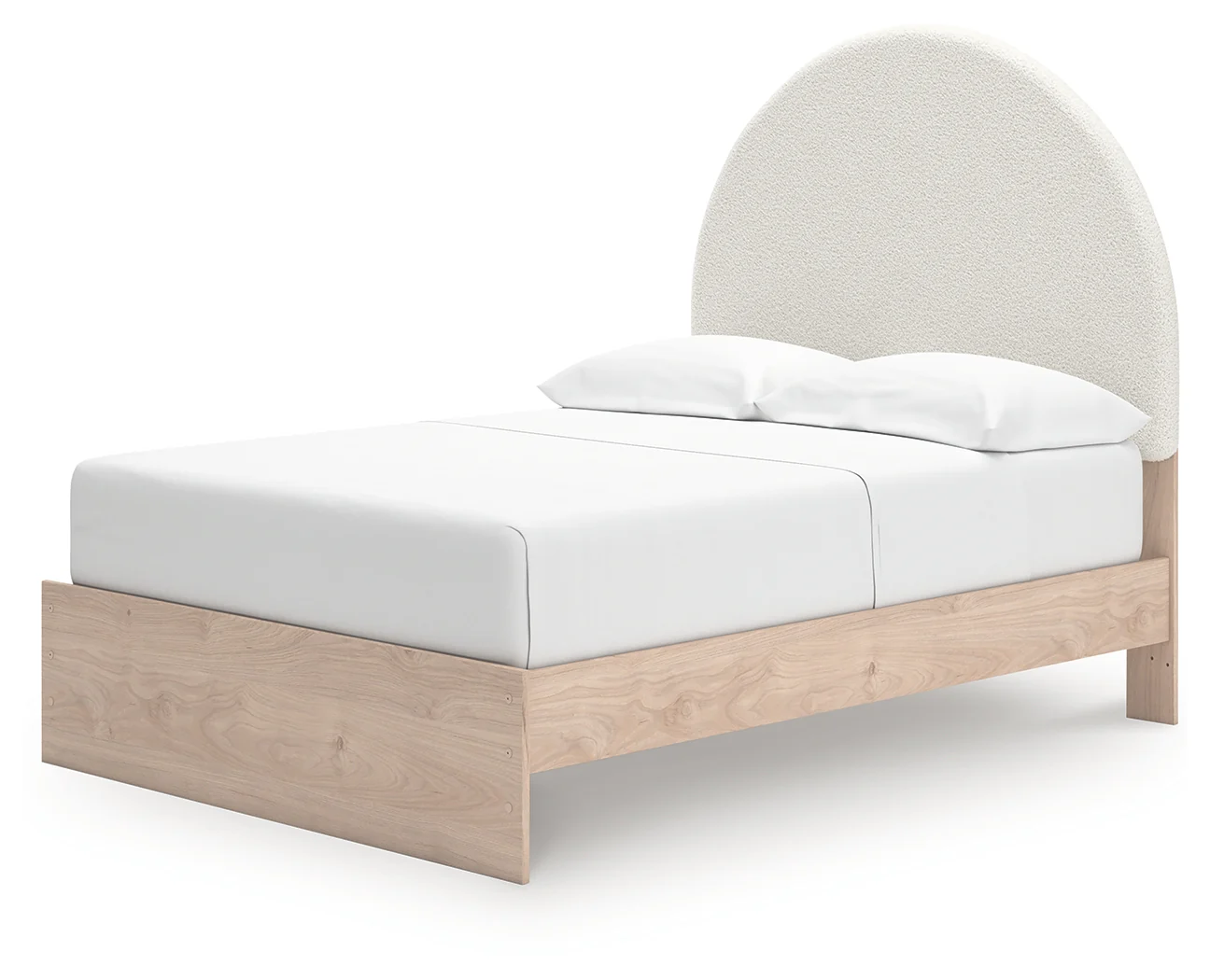 Arloster Tan/White Full Upholstered Panel Bed - Image 3