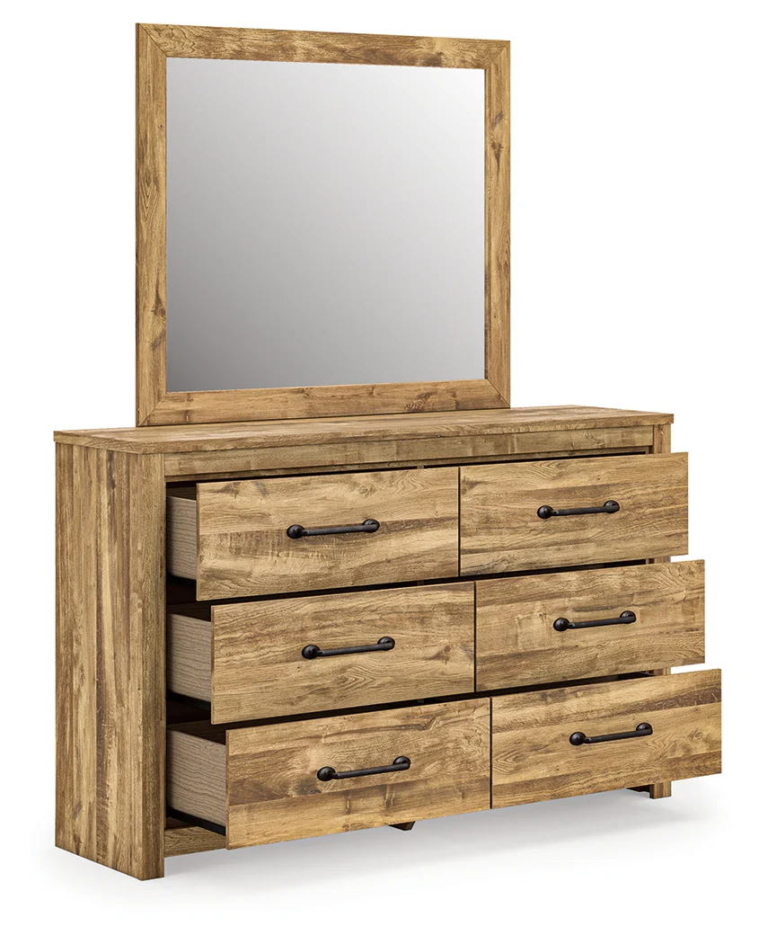 Maystonna Brown Dresser and Mirror - Image 3