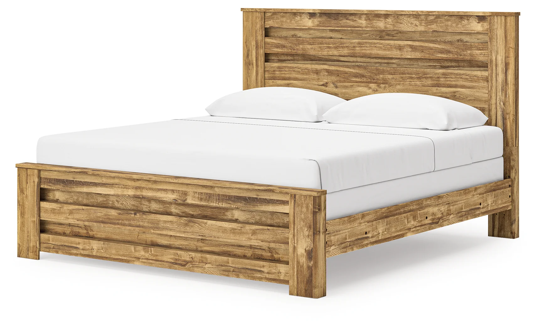 Maystonna Brown King Panel Bed - Image 3