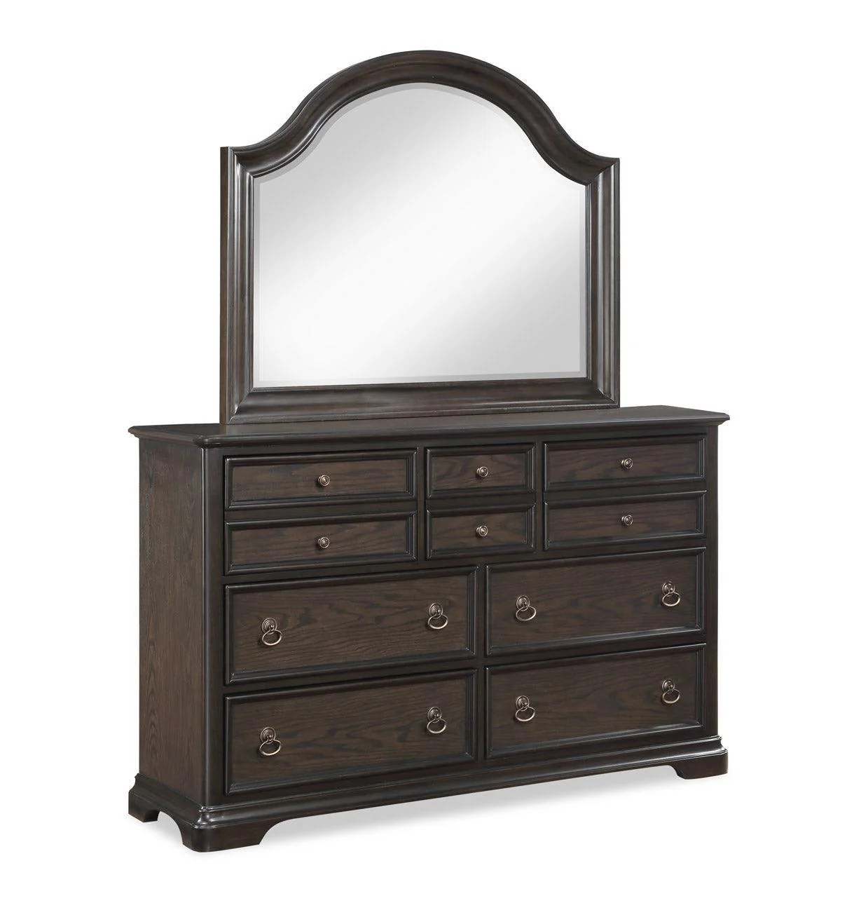 Duke Brown Fabric Upholstered Tufted Panel Queen Bed - Image 3