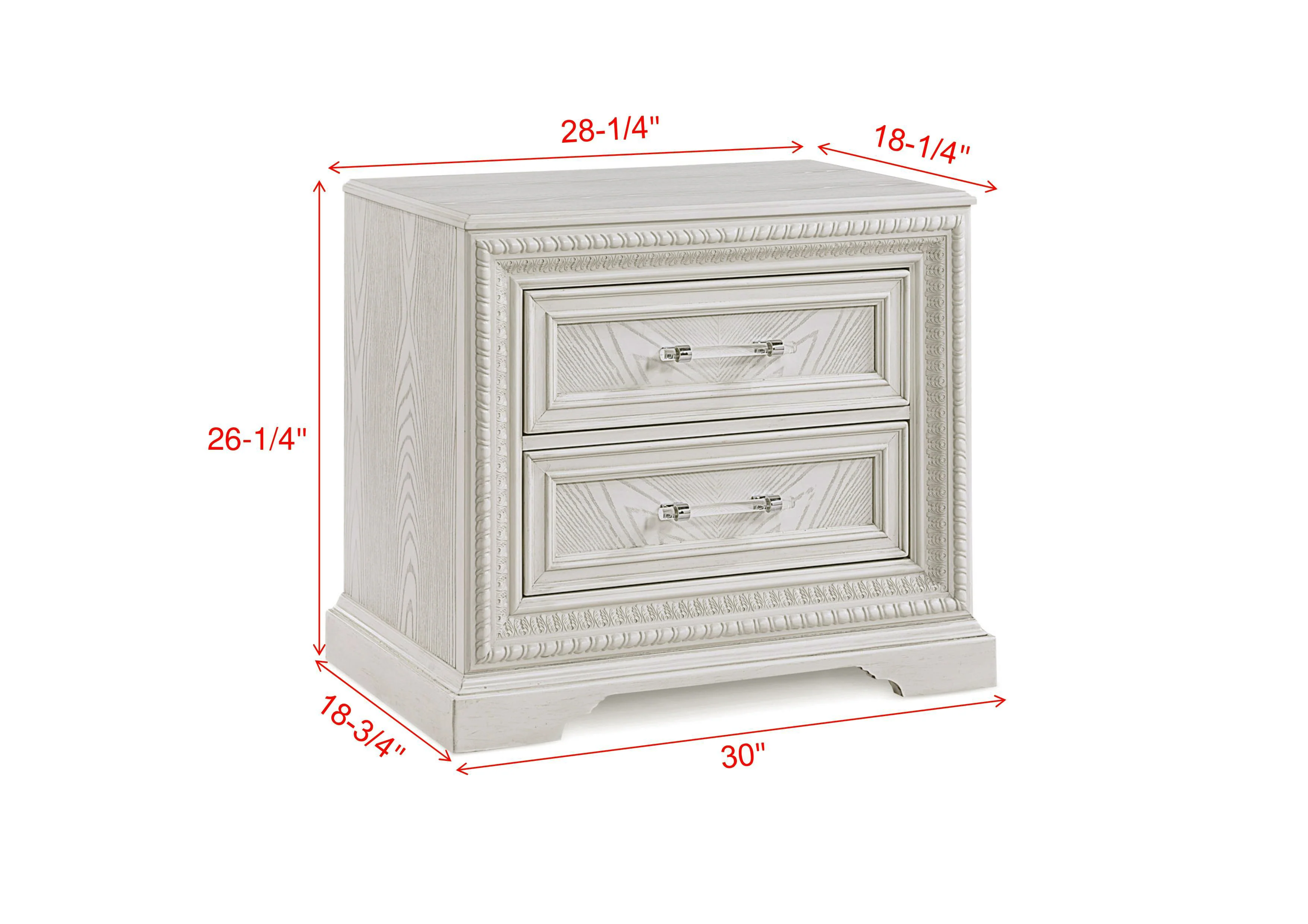 Alexandria White Night Stand - Image 3