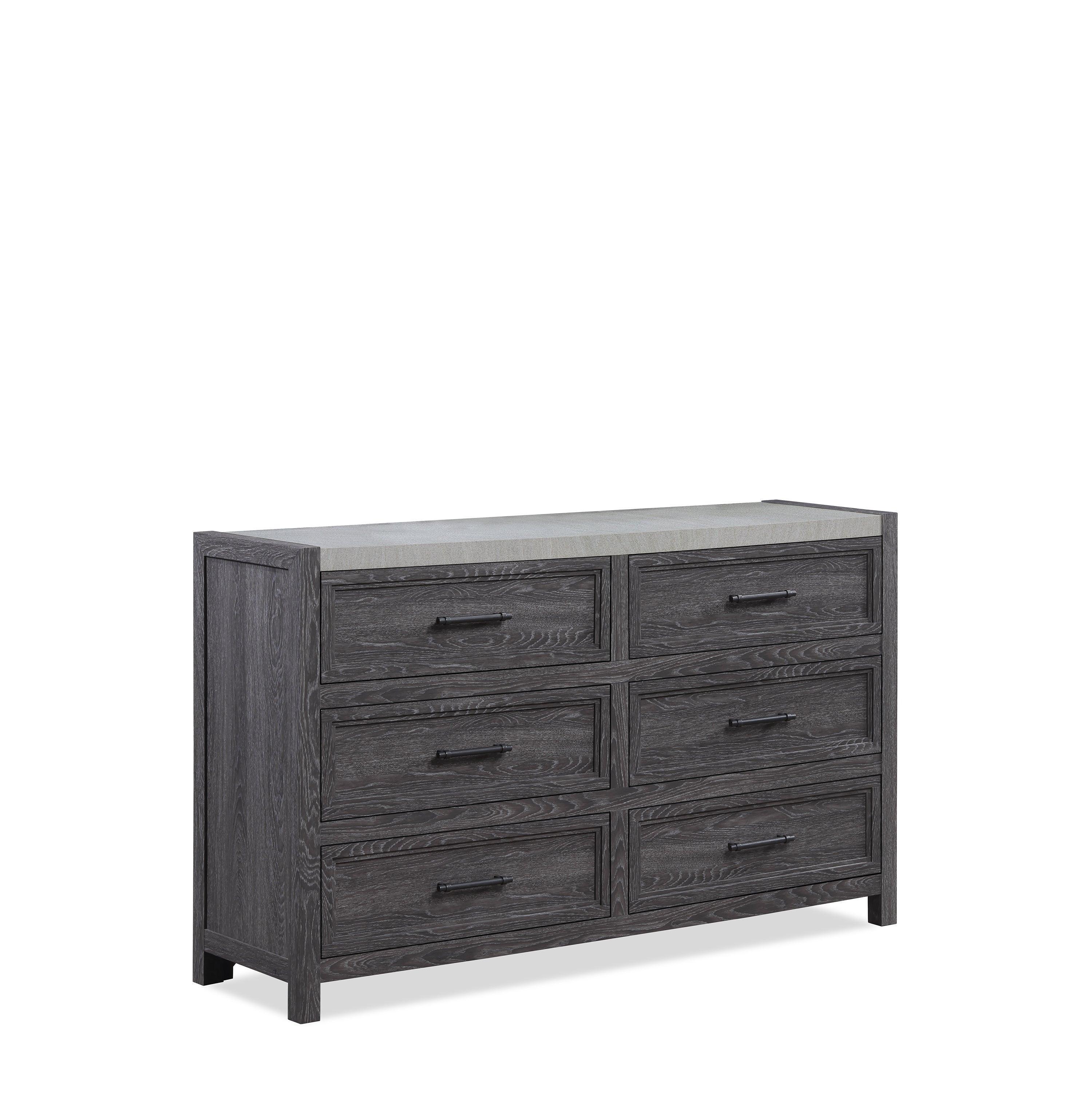 Madsen Gray 6 Drawers Dresser - Image 3
