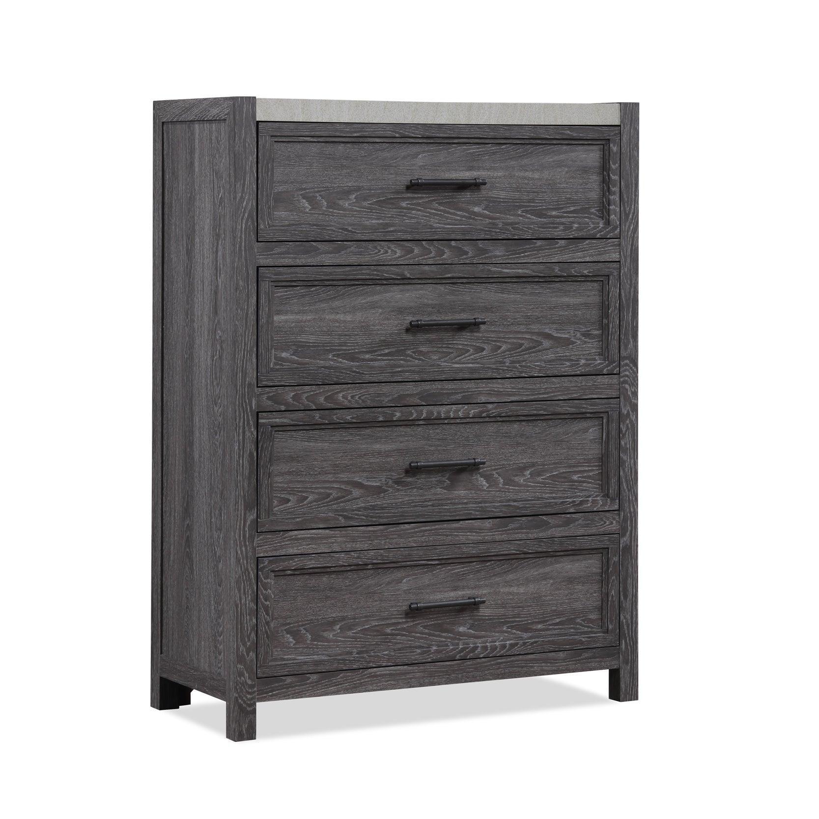 Madsen Gray 5 Drawers Chest - Image 1
