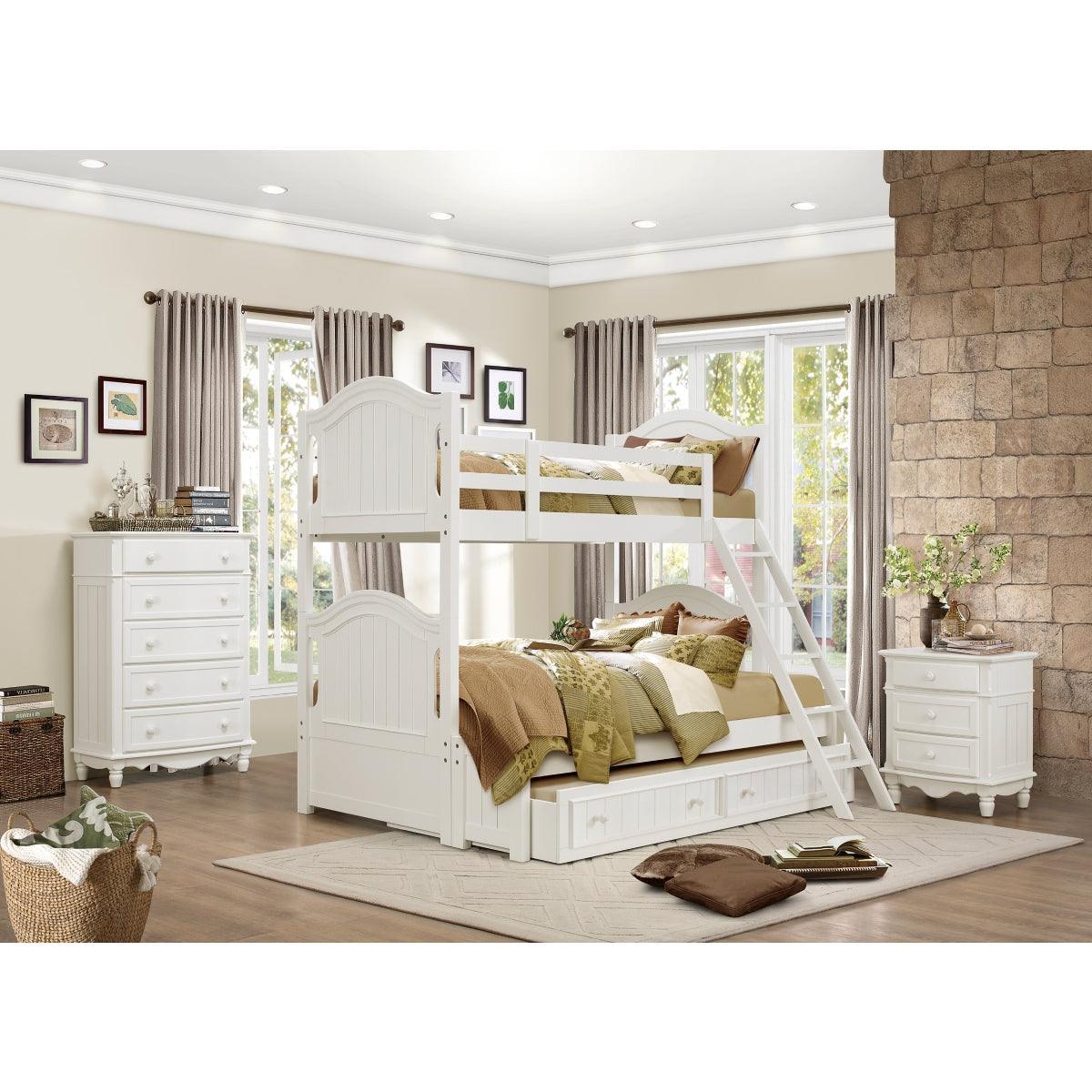 Clementine White Ladder Trundle Daybed