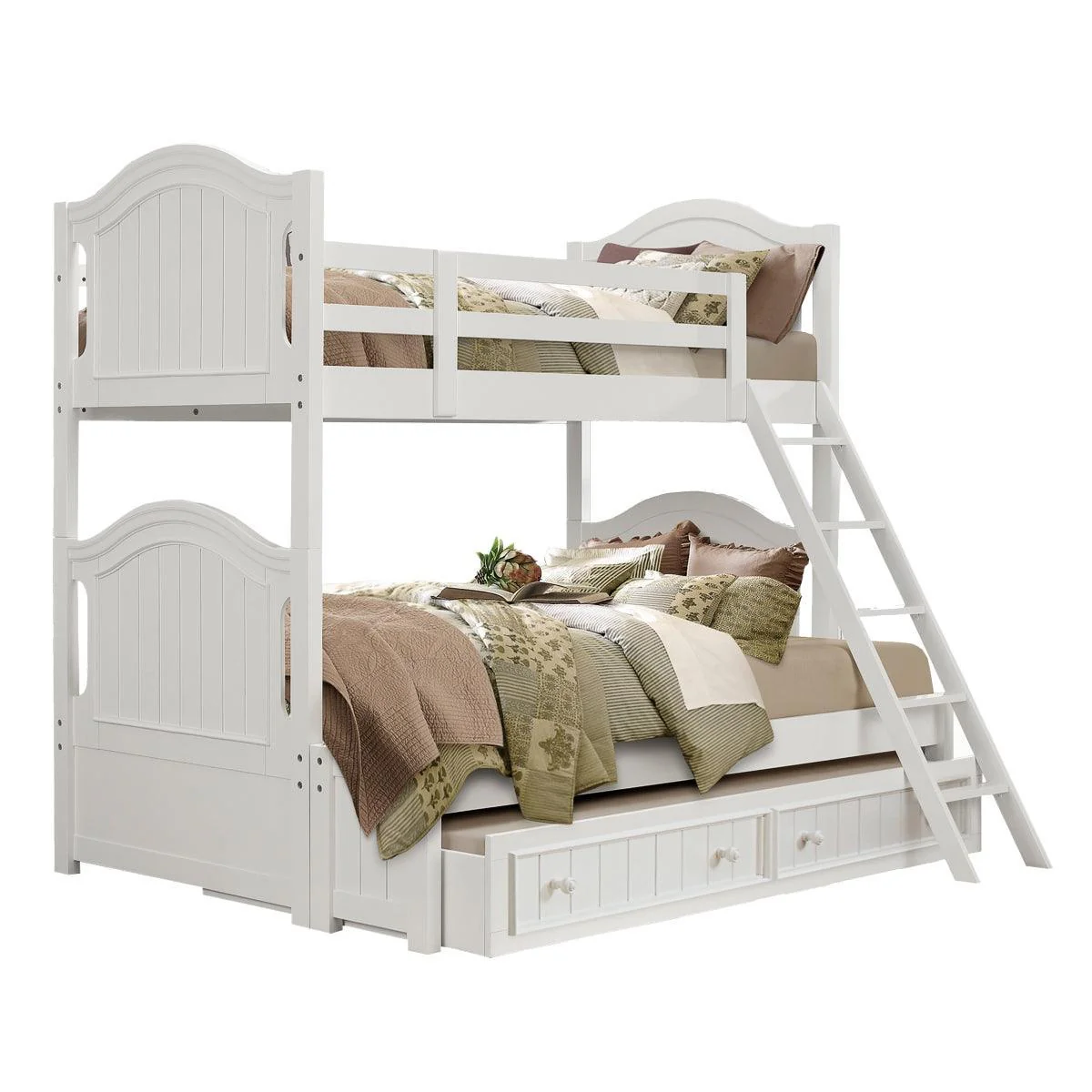 Clementine White Ladder Trundle Daybed - Image 2