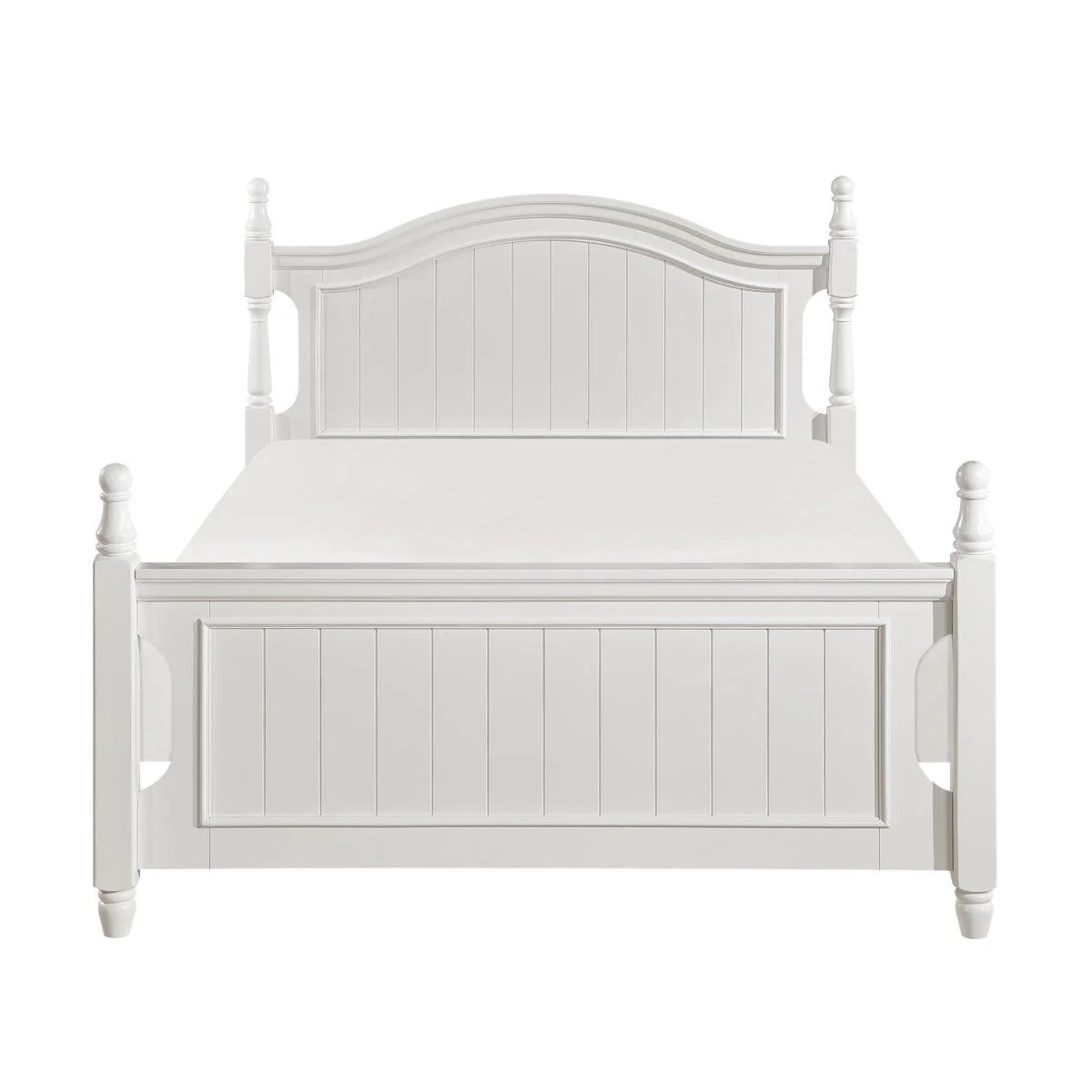 Clementine White Full Poster Bed