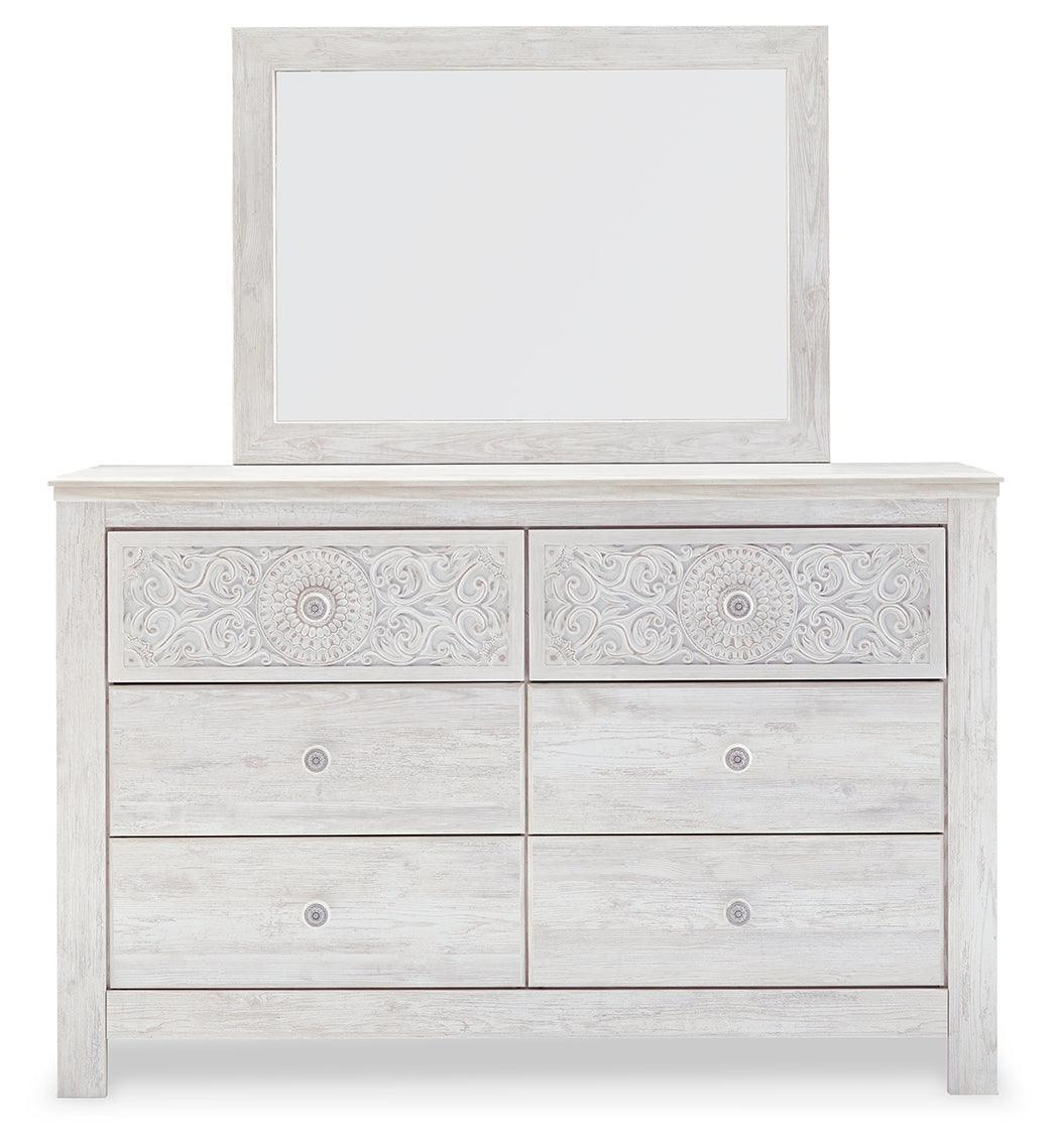 Paxberry Whitewash Dresser And Mirror - Image 3