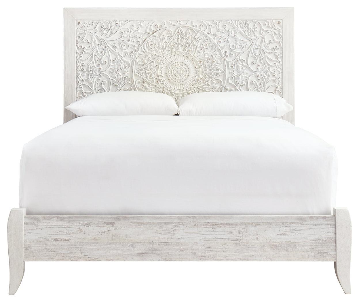 Paxberry Whitewash Queen Panel Bed - Image 3